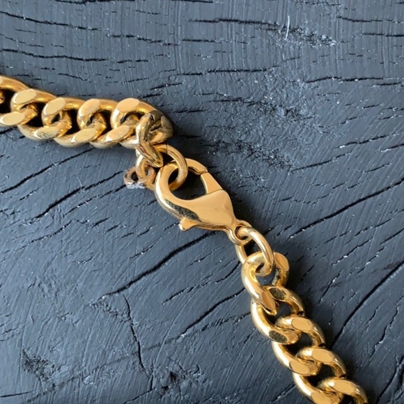 Gold Pyrite Statement Necklace - Picture 4 of 4